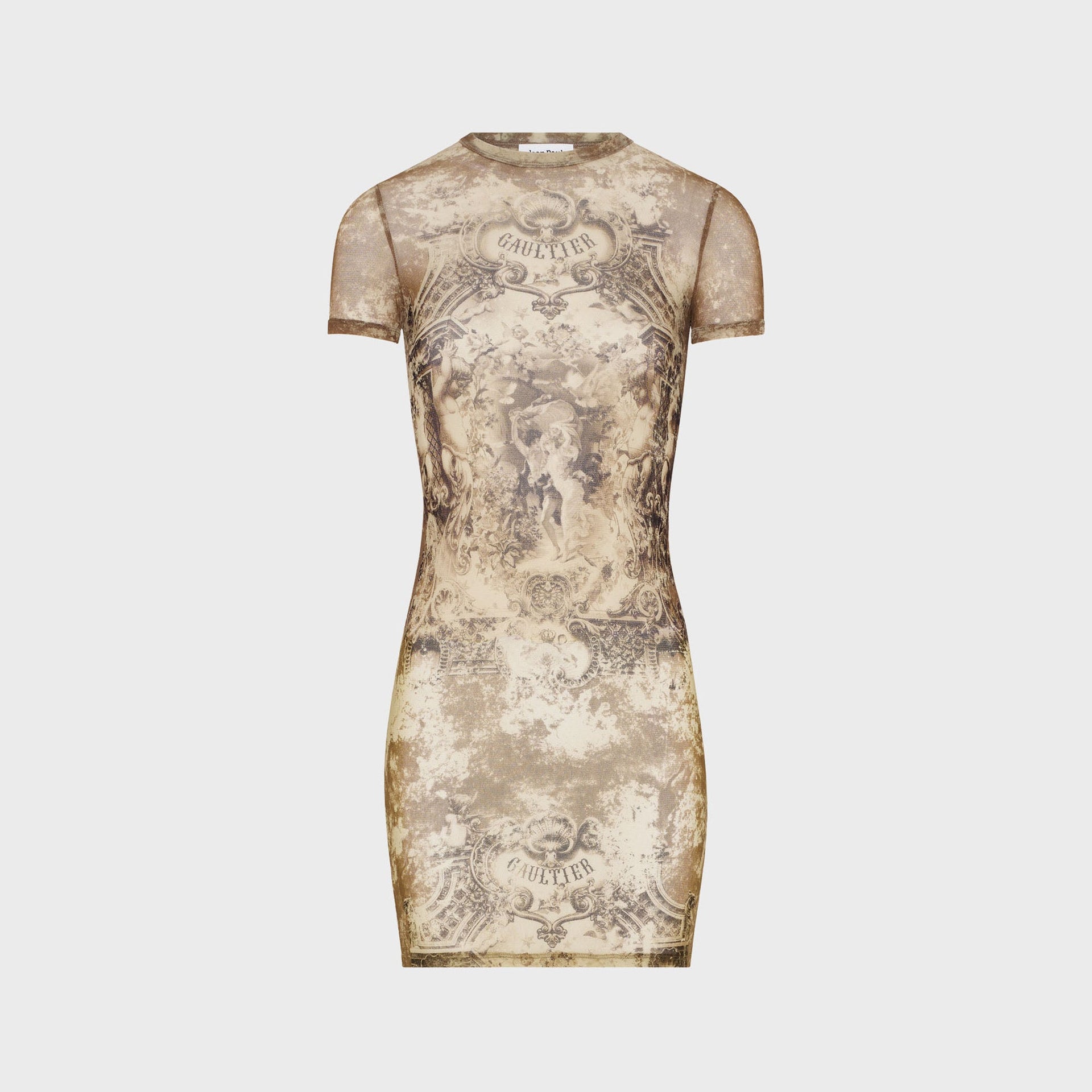 Jean Paul Gaultier Mesh Short Dress - Printed Médaillon