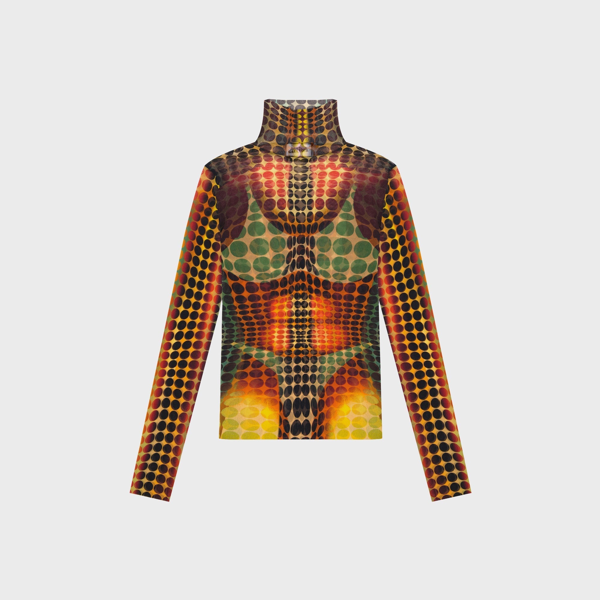Jean Paul Gaultier Re-Edition High Neck Top - Orange Multi – Kith