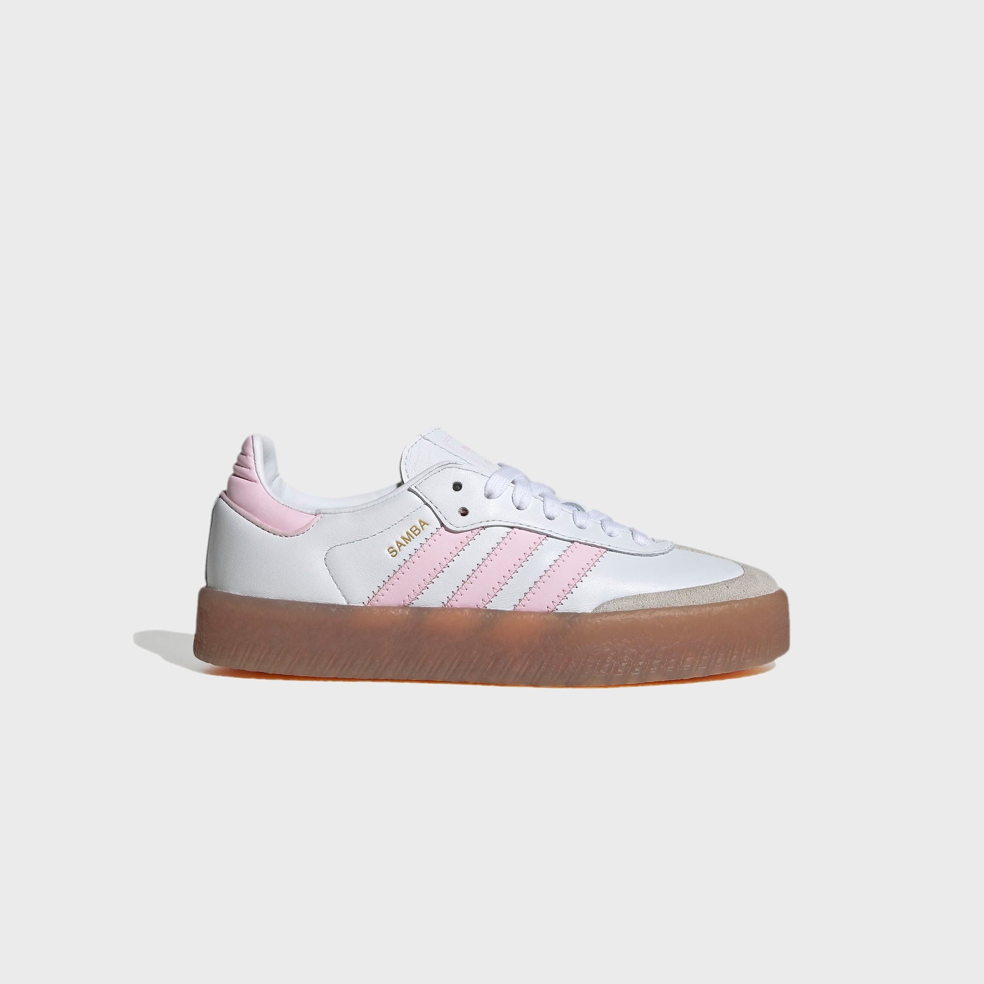 adidas Sambae J - Cloud White / Clear Pink / Gold Metallic