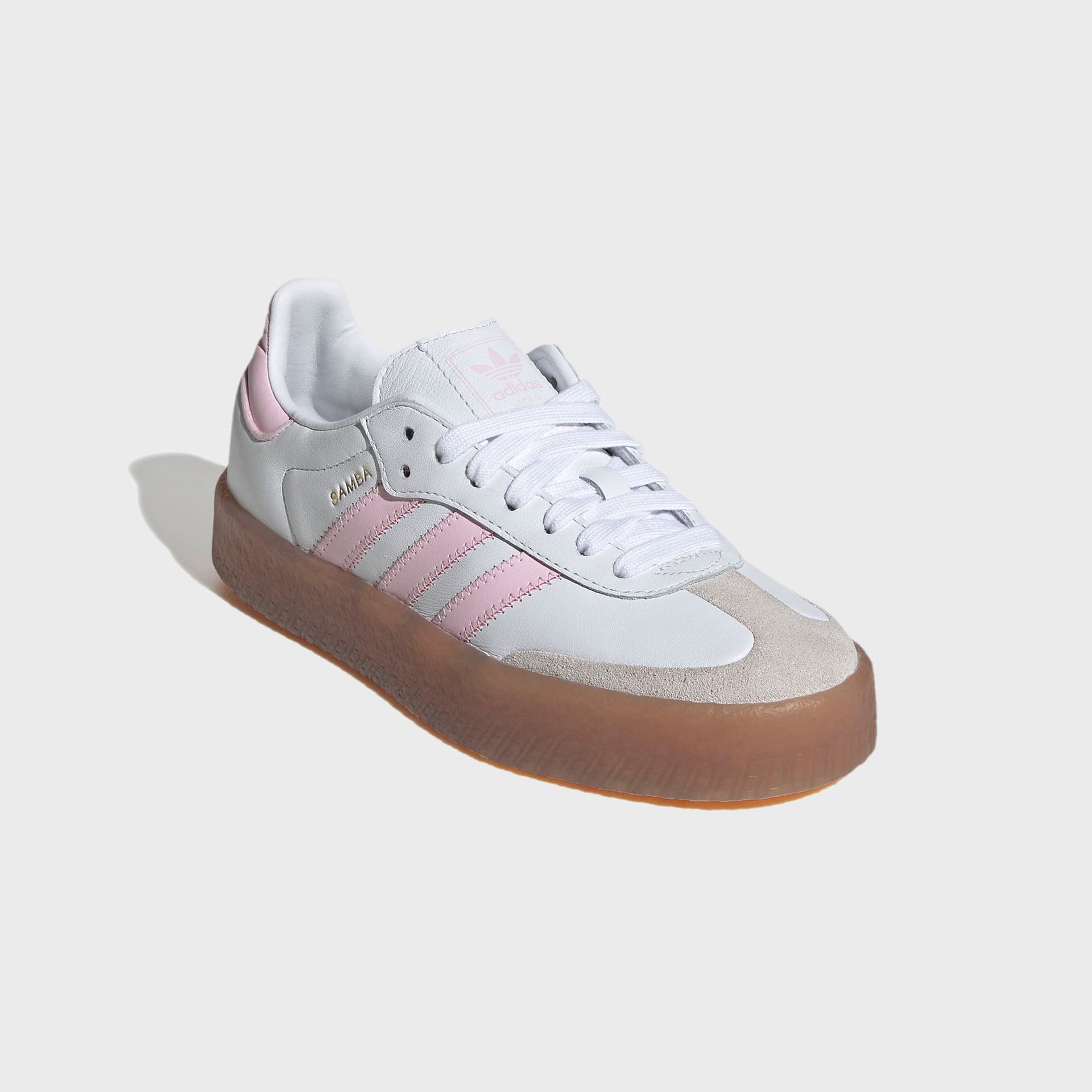 adidas Junior Sambae - Cloud White / Clear Pink / Gold Metallic