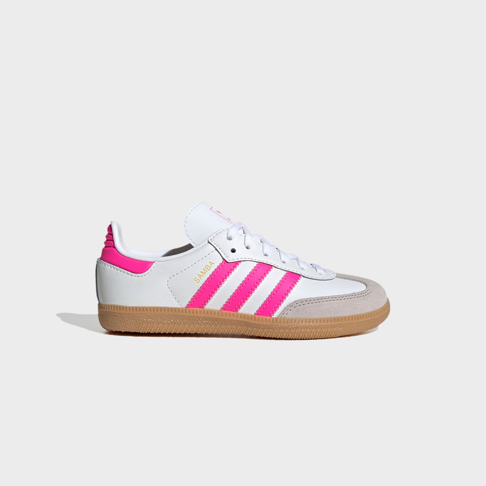 adidas Kids Samba OG - White / Lucid Pink / Gum 3