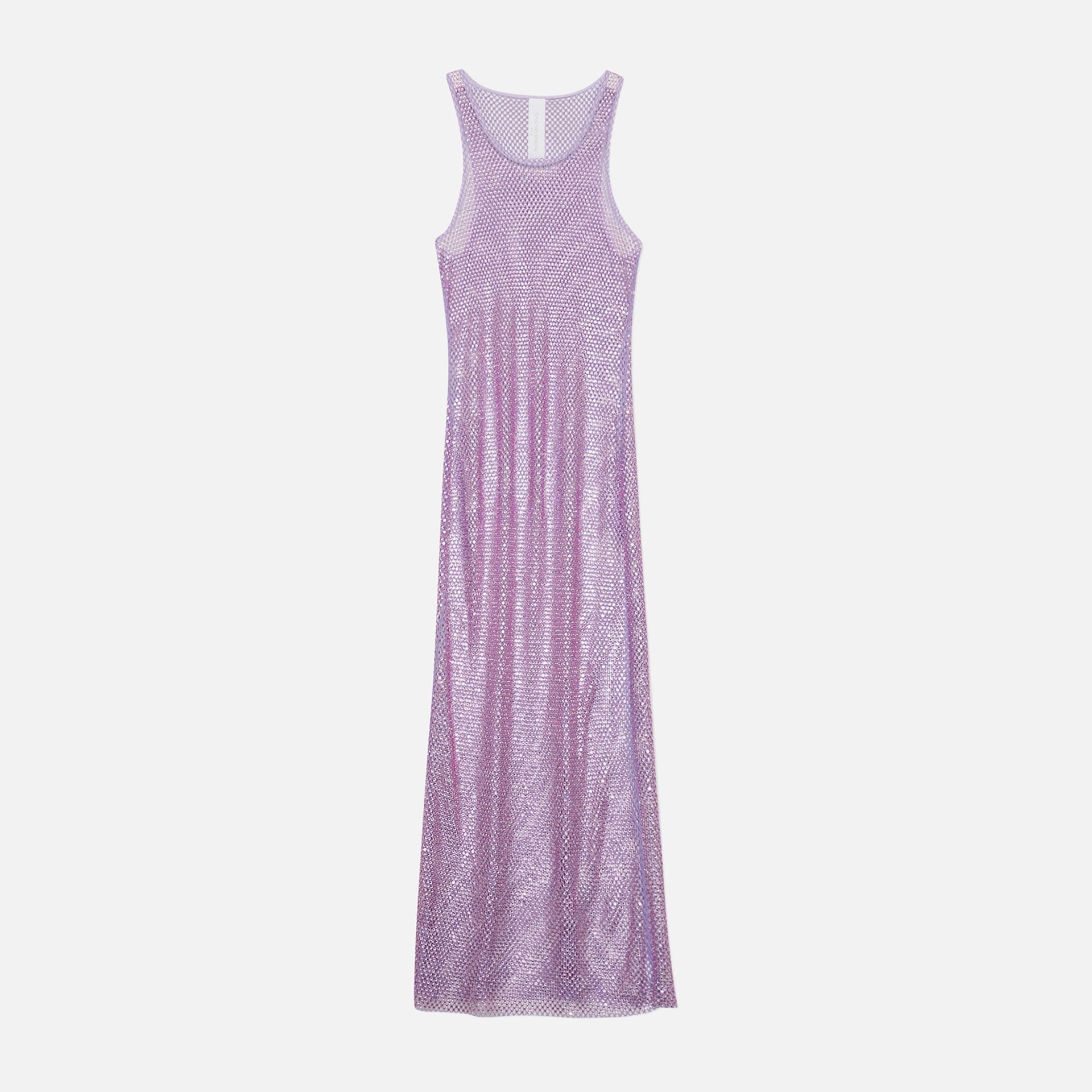 Jonathan Simkhai Fergie Crystal Mesh Cover Up Tank Dress - Orchid