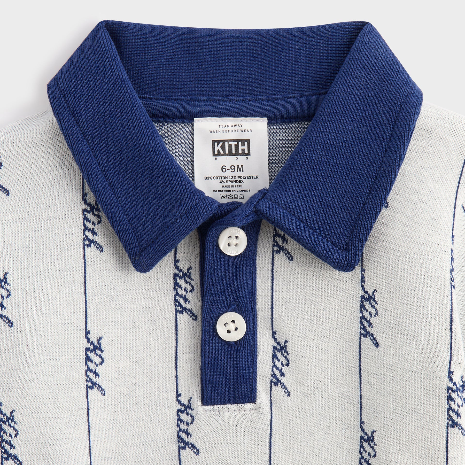 Kith Baby Script Knit Tilden Polo - Sandrift