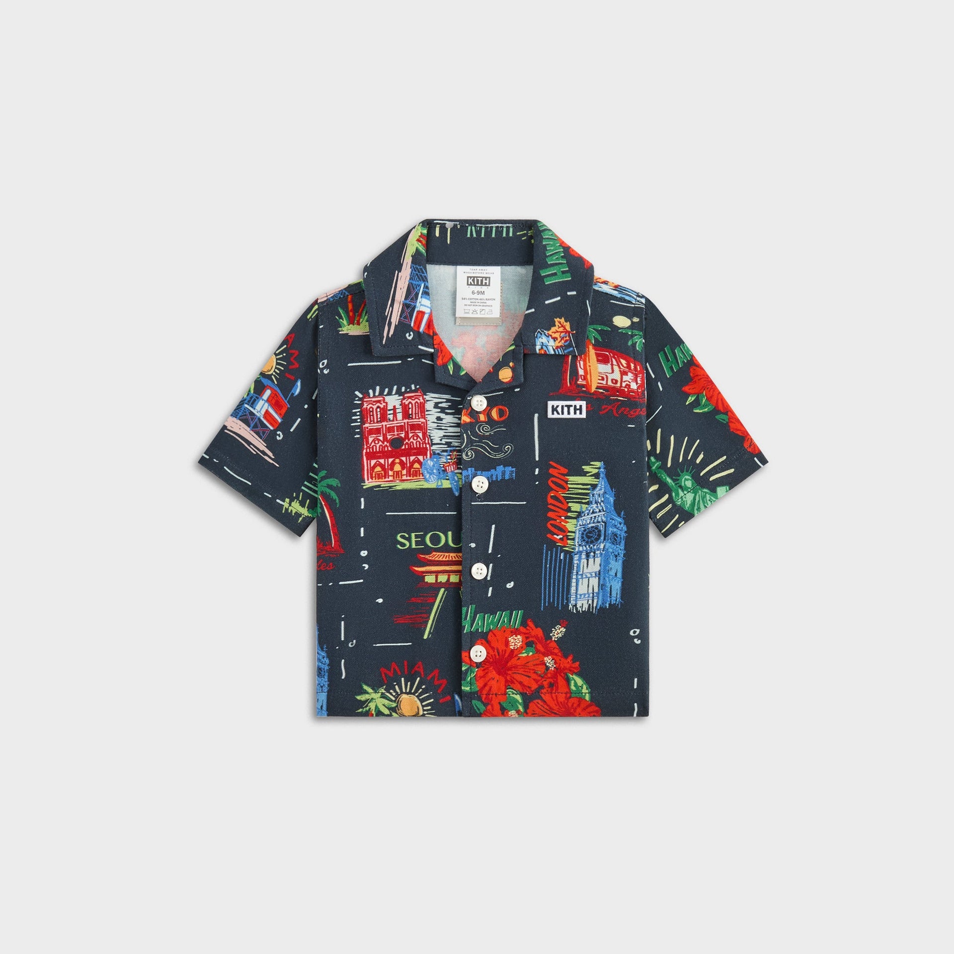 Erlebniswelt-fliegenfischenShops Baby Souvenir Stamp Thompson Camp Shirt - Nocturnal