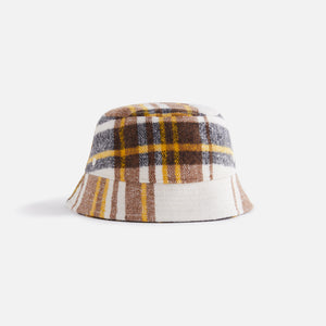 UrlfreezeShops Baby Plaid Bucket Hat - Sandrift