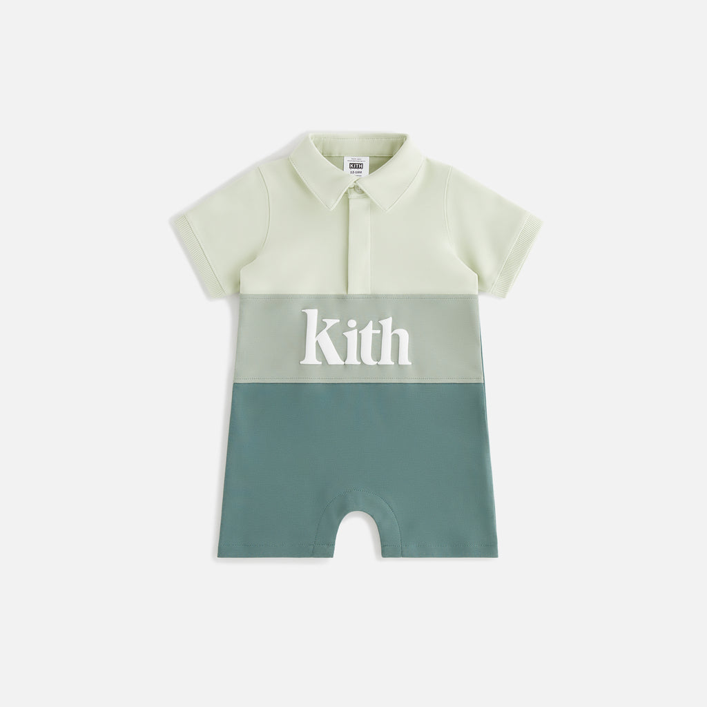 Kith Baby Color-Blocked Graham Polo Shortall - Fatigue
