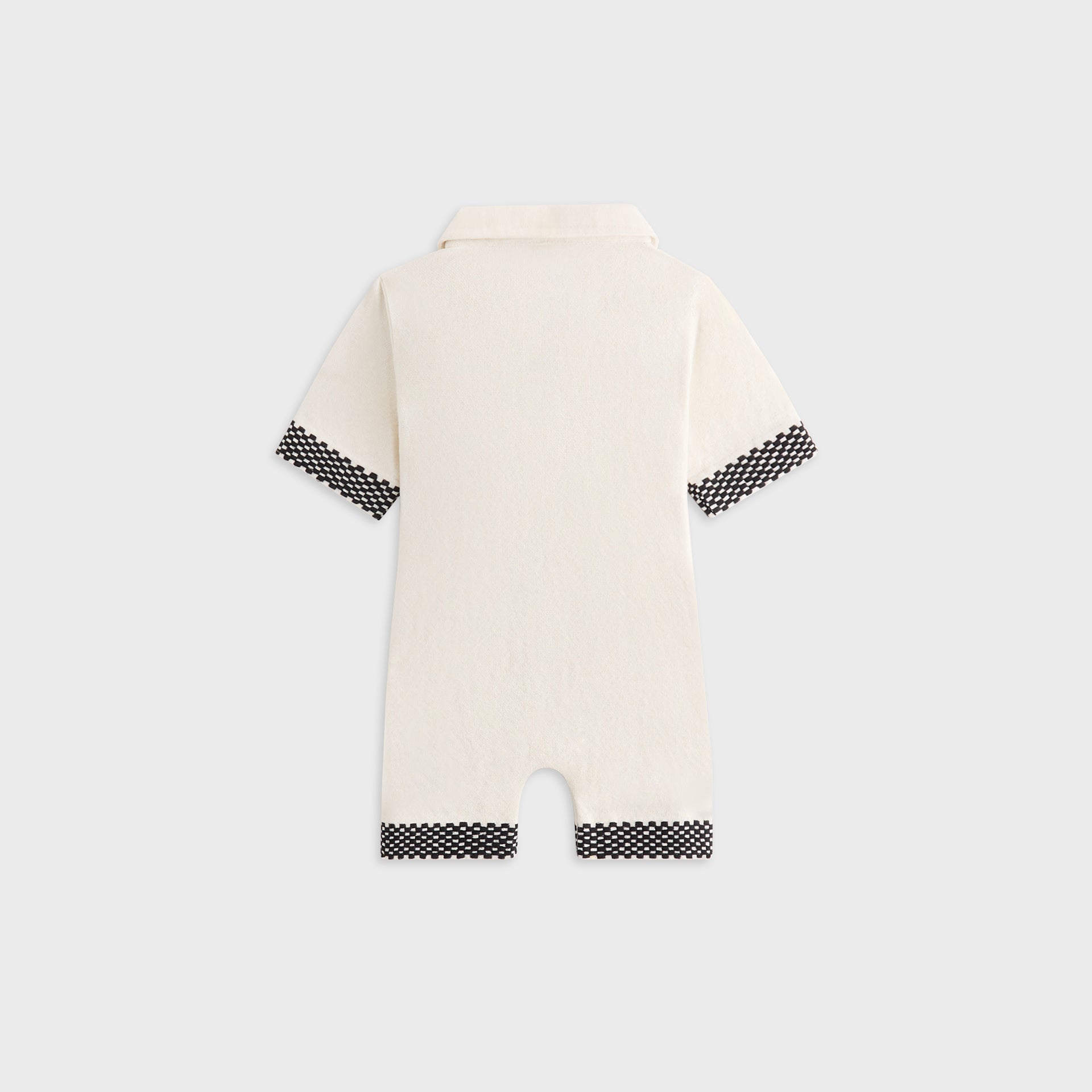Kith Baby Textured Logo Camp Shortall in Sandrift