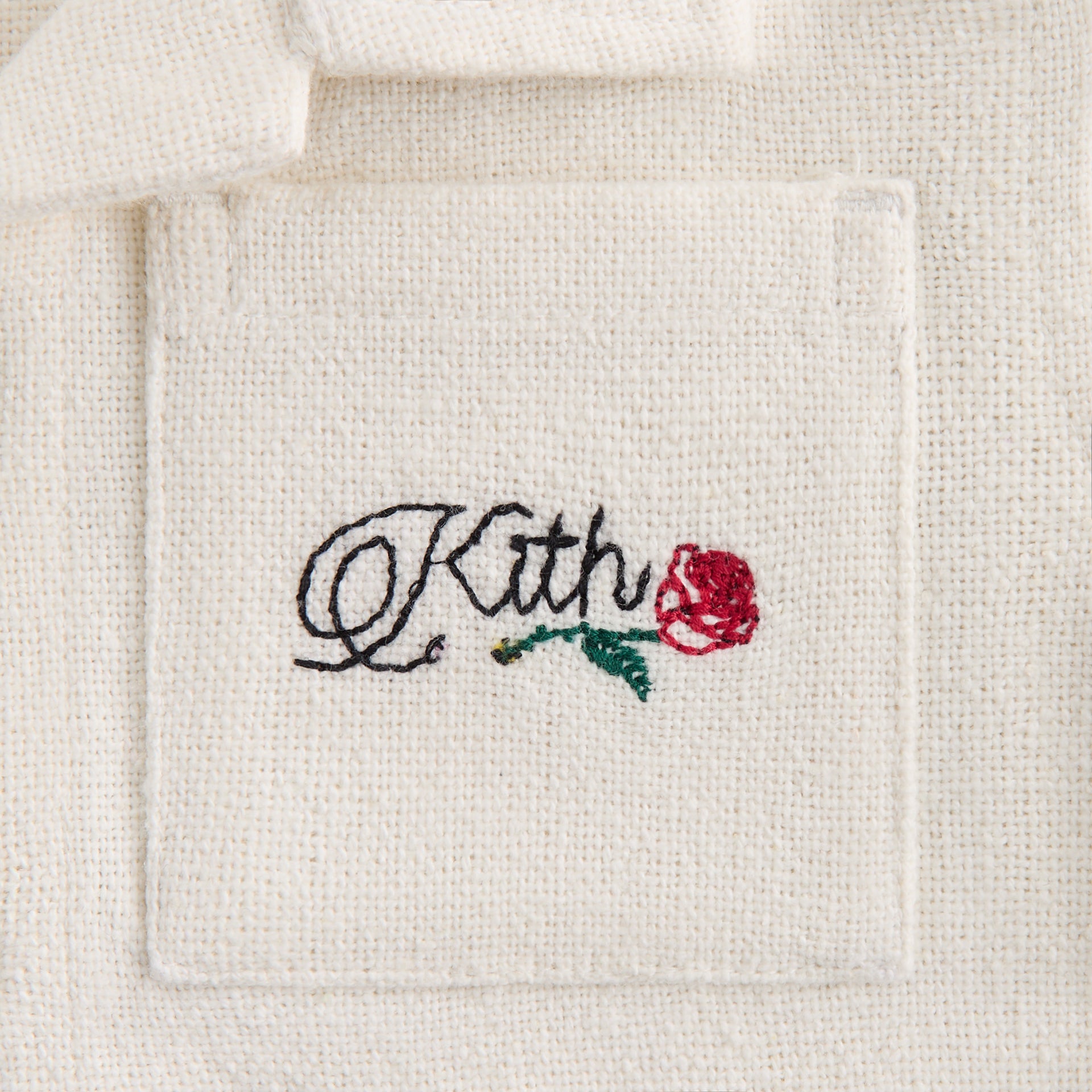 Kith Baby Textured Logo Camp Shortall in Sandrift