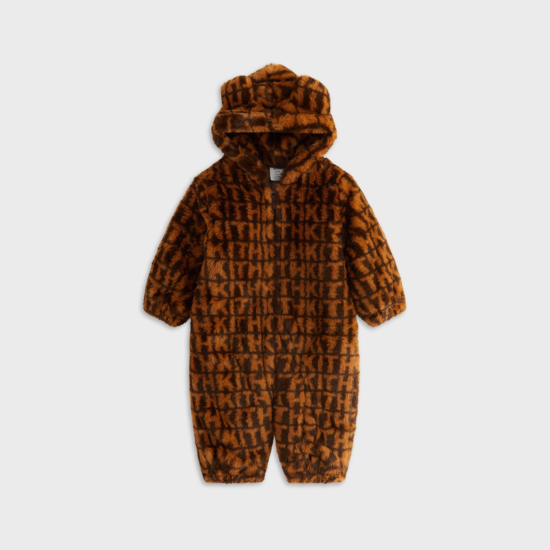 Kith Baby Faux Fur Monogram Teddy Coverall - Legacy