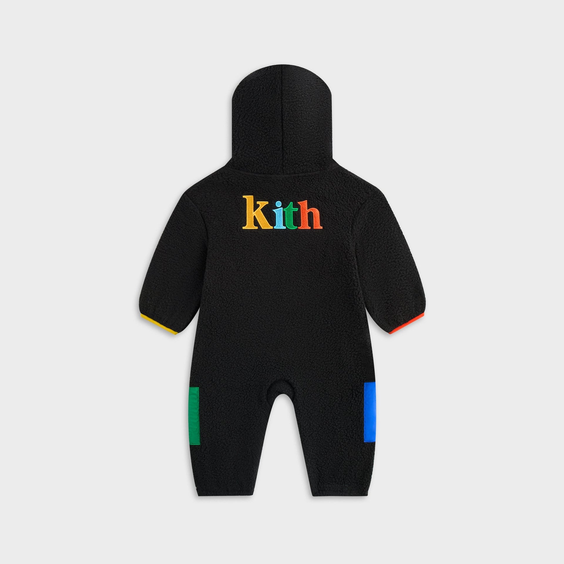 Kith Baby Color-Block Sherpa Antony Coverall - Black