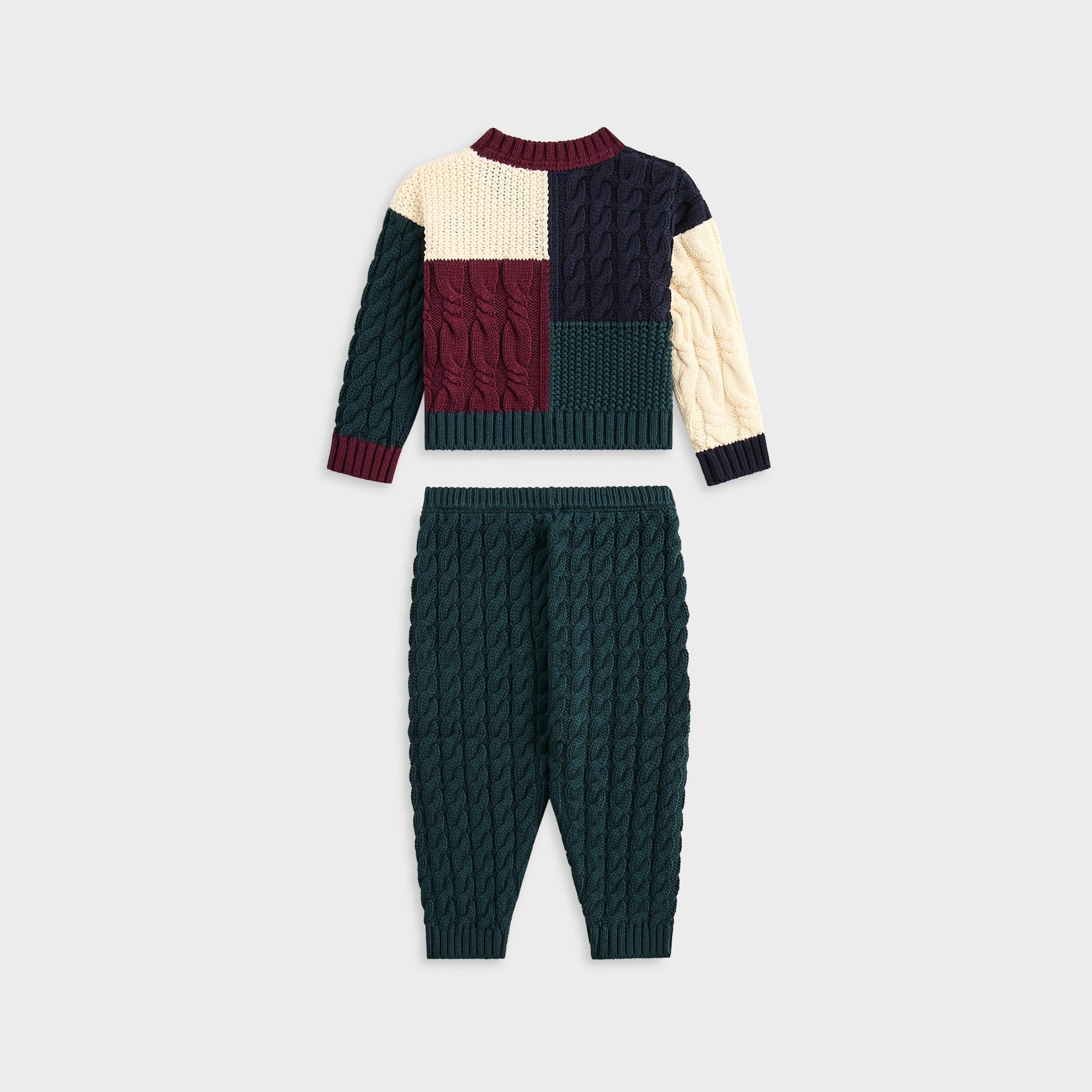 Kith Baby Color-Block Cardigan Sweater Set - Stadium
