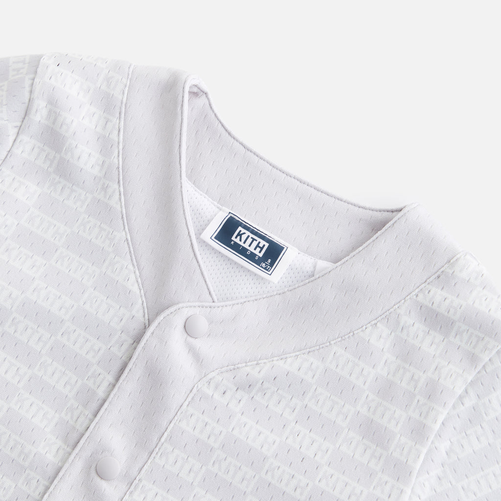 Kith Kids Mesh Baseball Shirt - Concrete