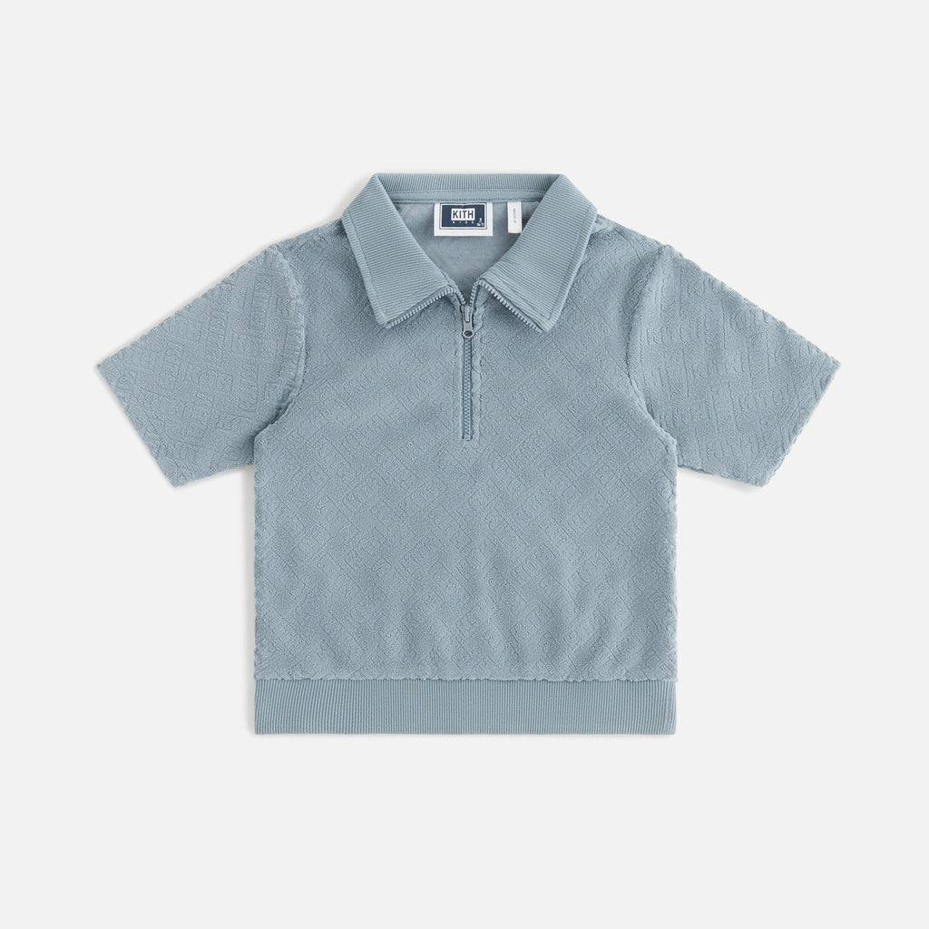 Kith Kids Monogram Terry Zip Polo - Infinite