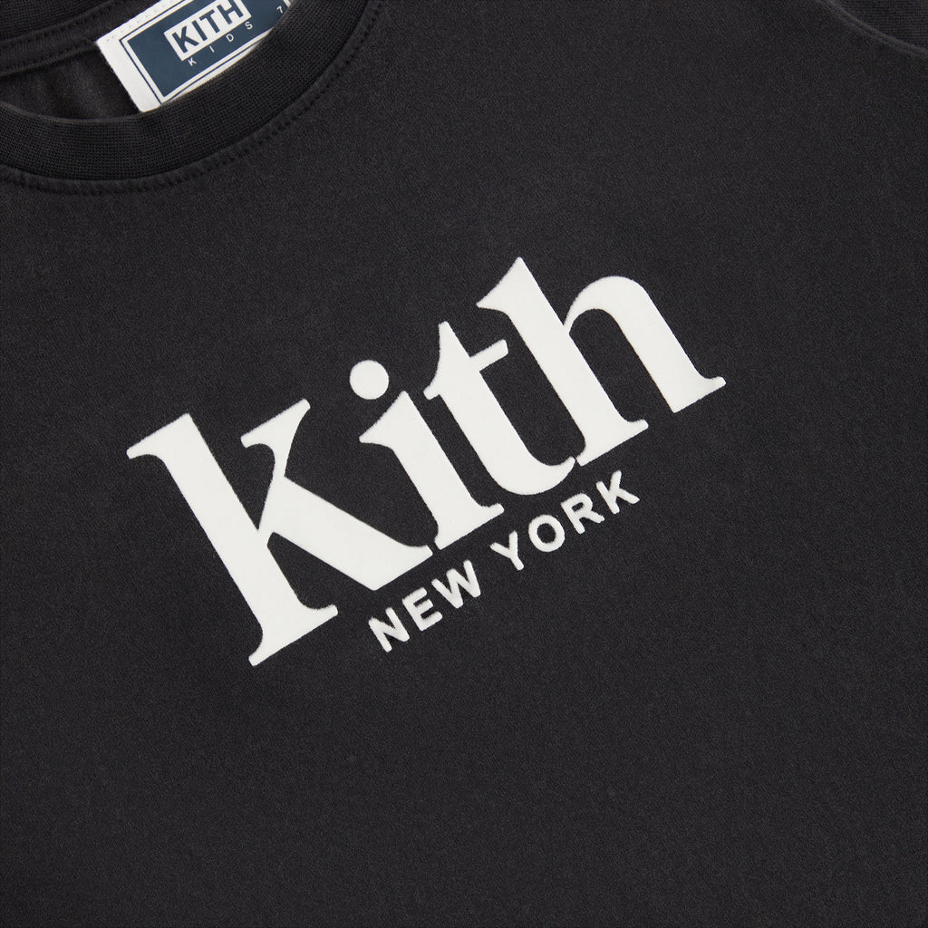 Kith Kids Serif Vintage Tee Black