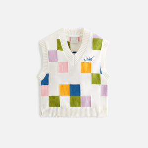 UrlfreezeShops Kids Checkered Sweater Vest - Silk