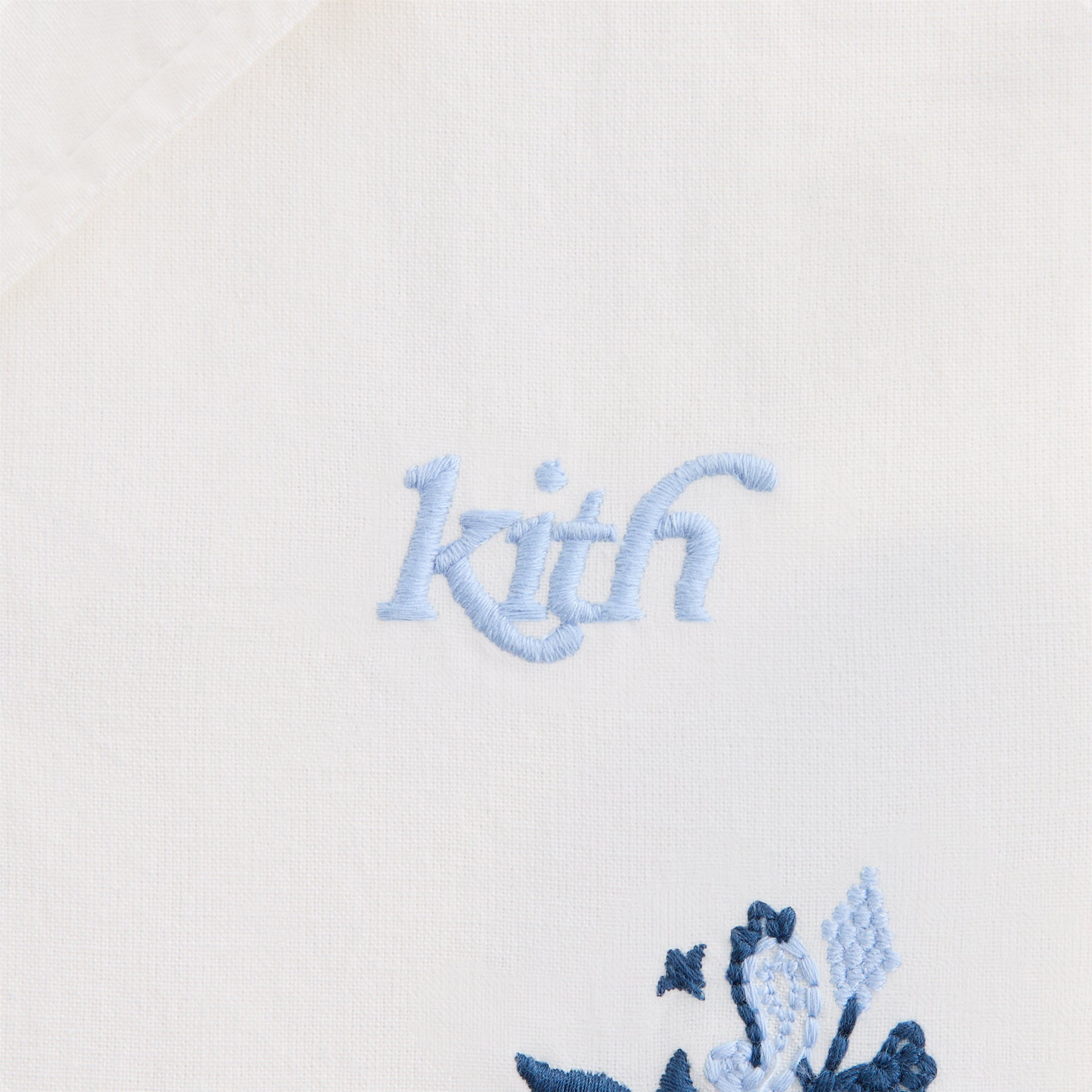 Kith Kids Novelty Thompson Camp Collar Shirt in White