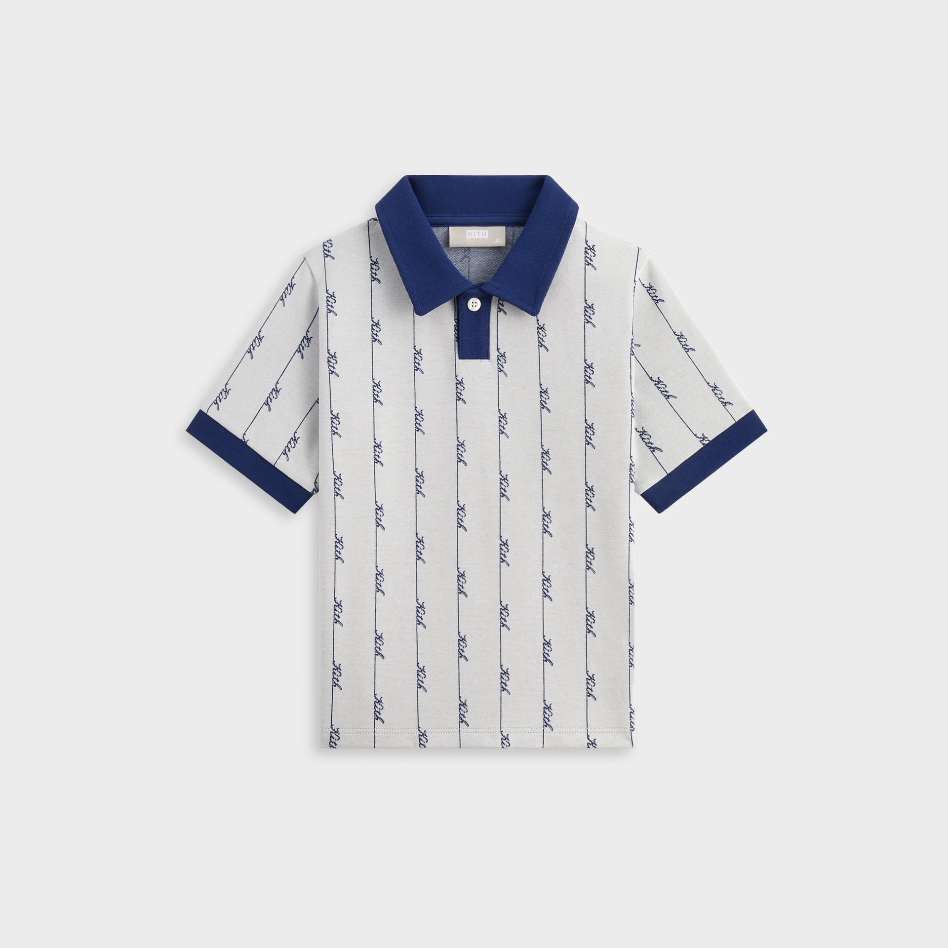 Kith Kids Script Knit Tilden Polo - Sandrift