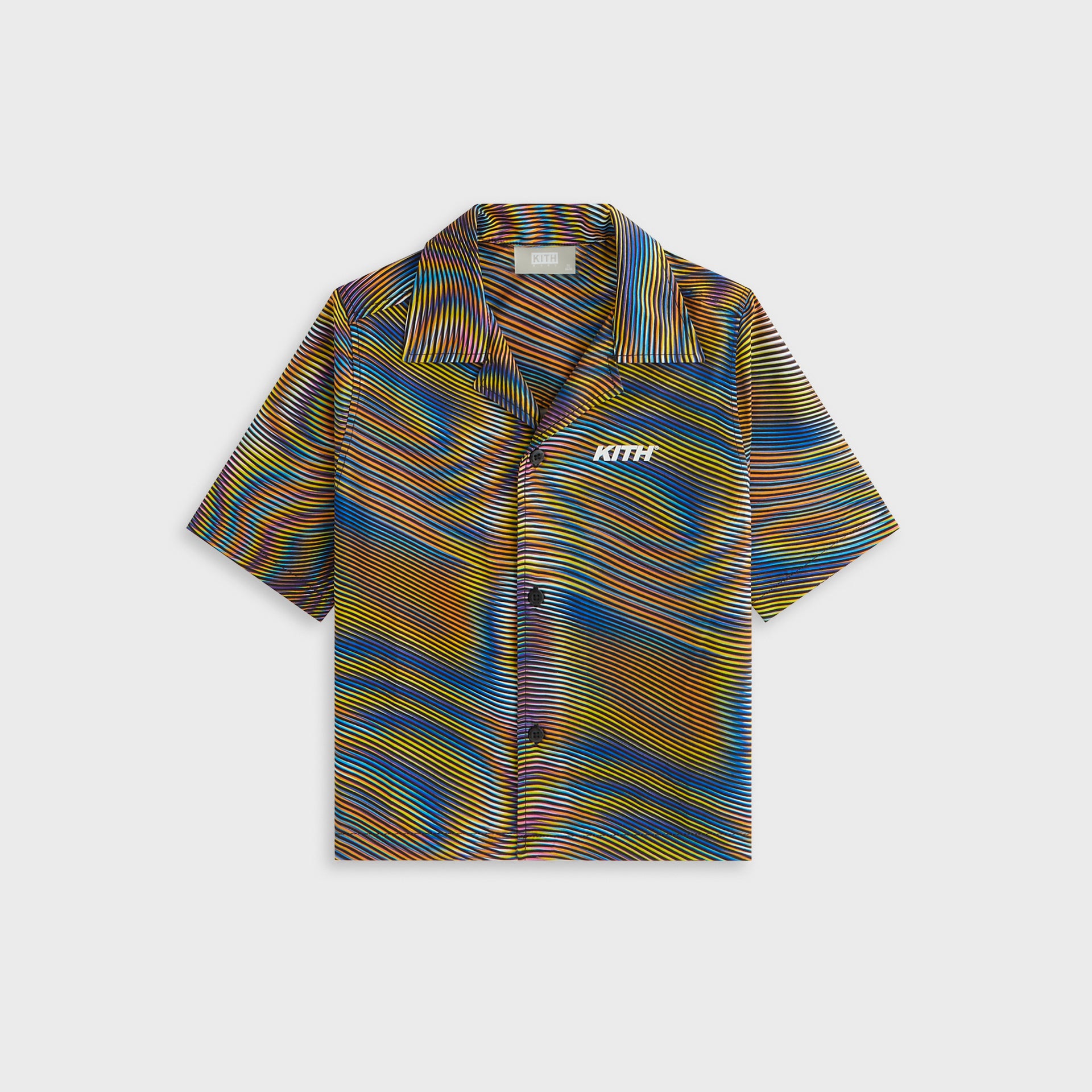 Kith Kids Moire Camp Shirt - Black