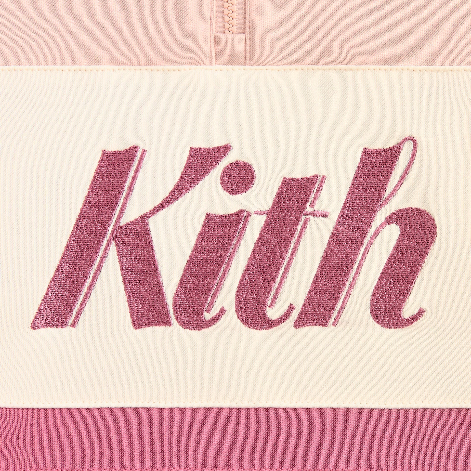 Kith Kids Nelson Quarter Zip Rugby - Peach Powder