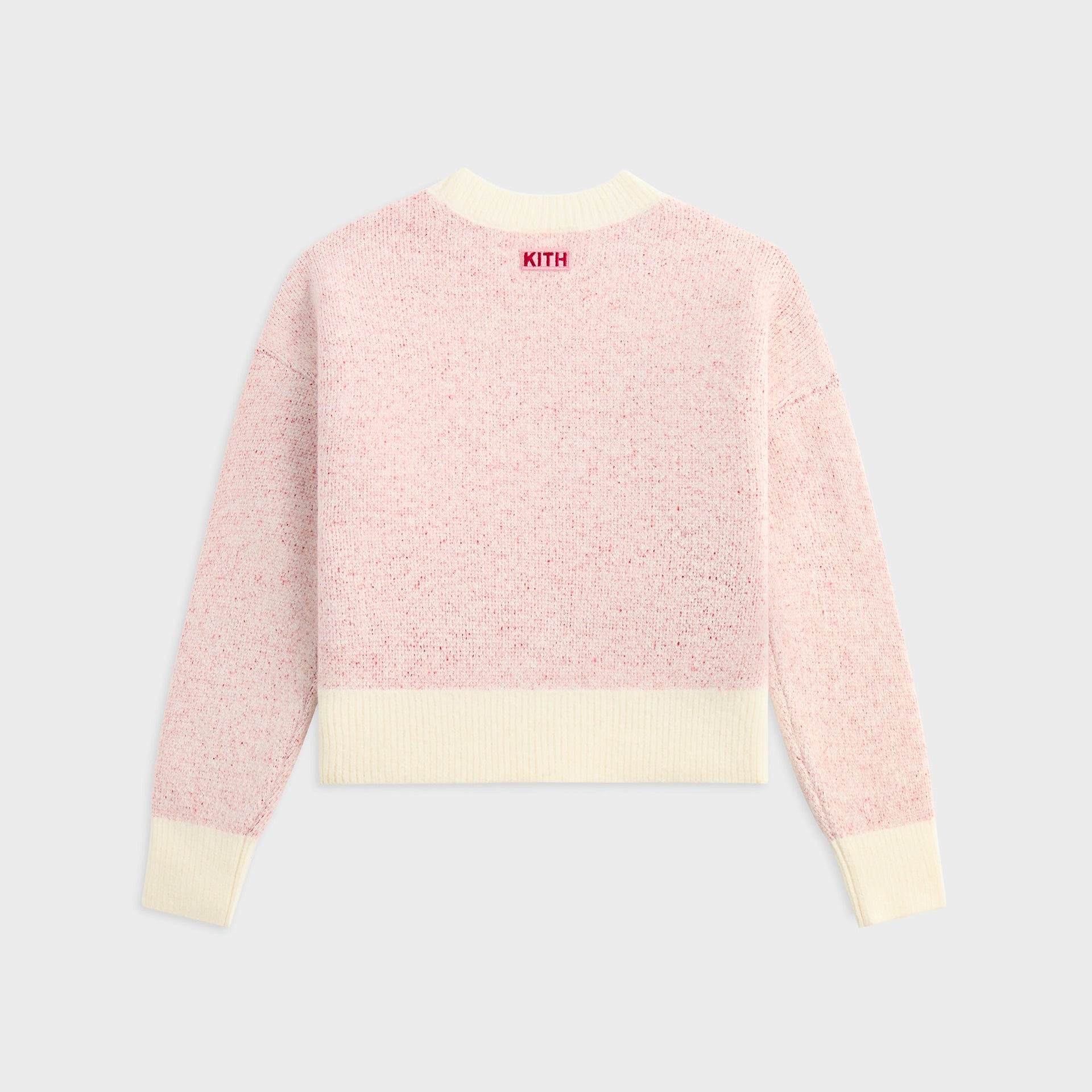 Kith Kids Novelty Fair Isle Cropped Nelson Sweater - Frosty Rose