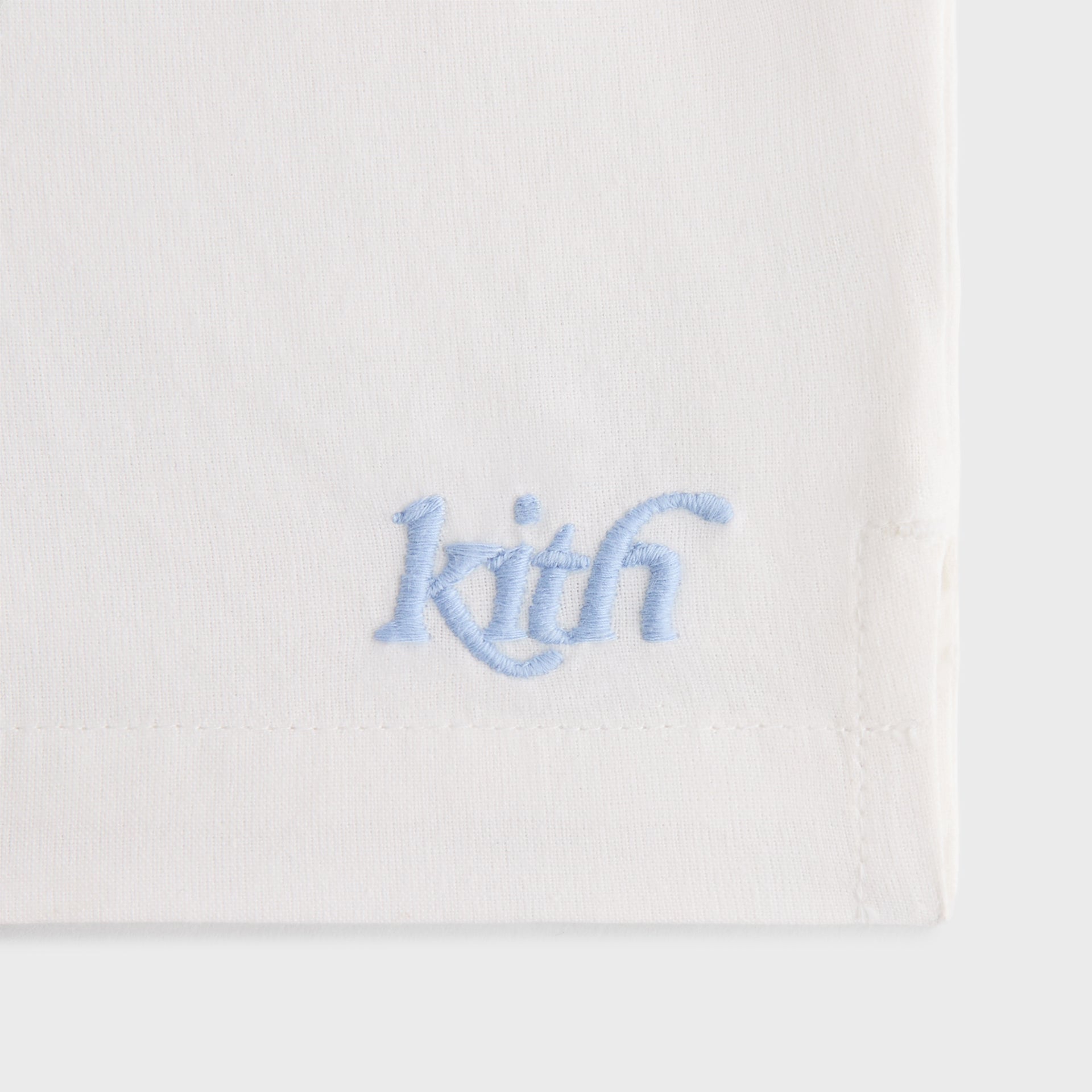 Kith Kids Novelty Embroidered Thompson Camp Short in White