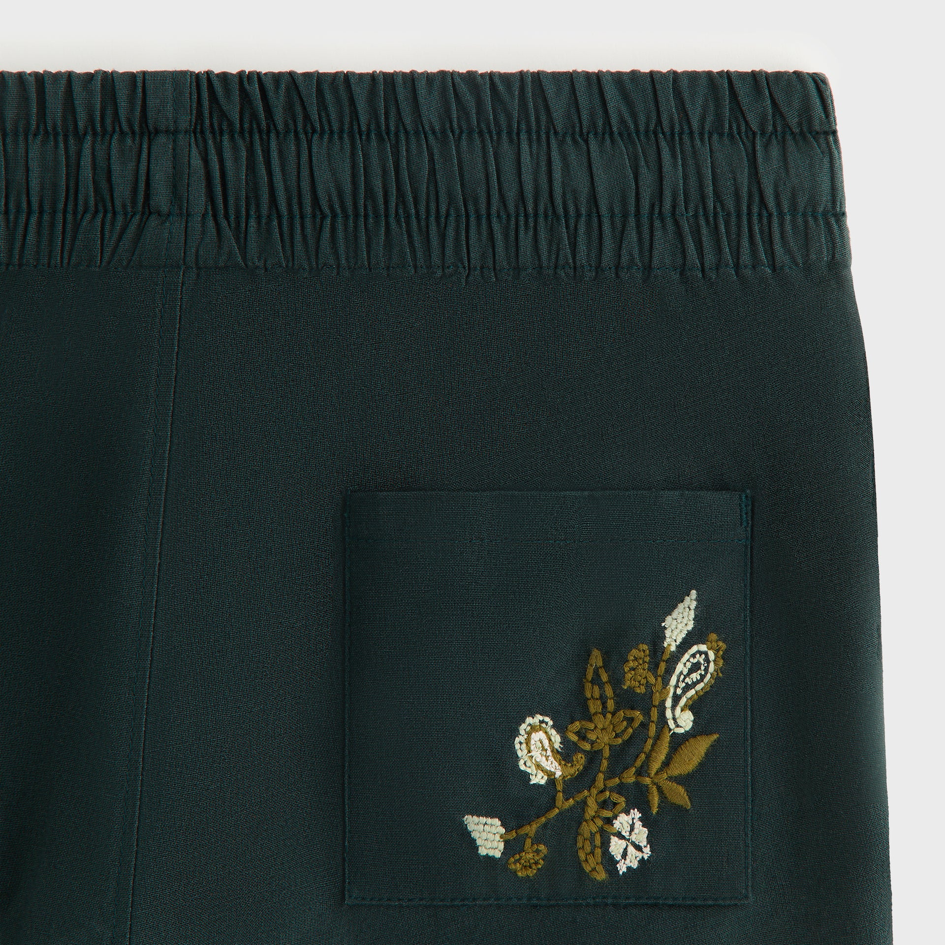 Kith Kids Novelty Embroidered Thompson Camp Short in Stadium