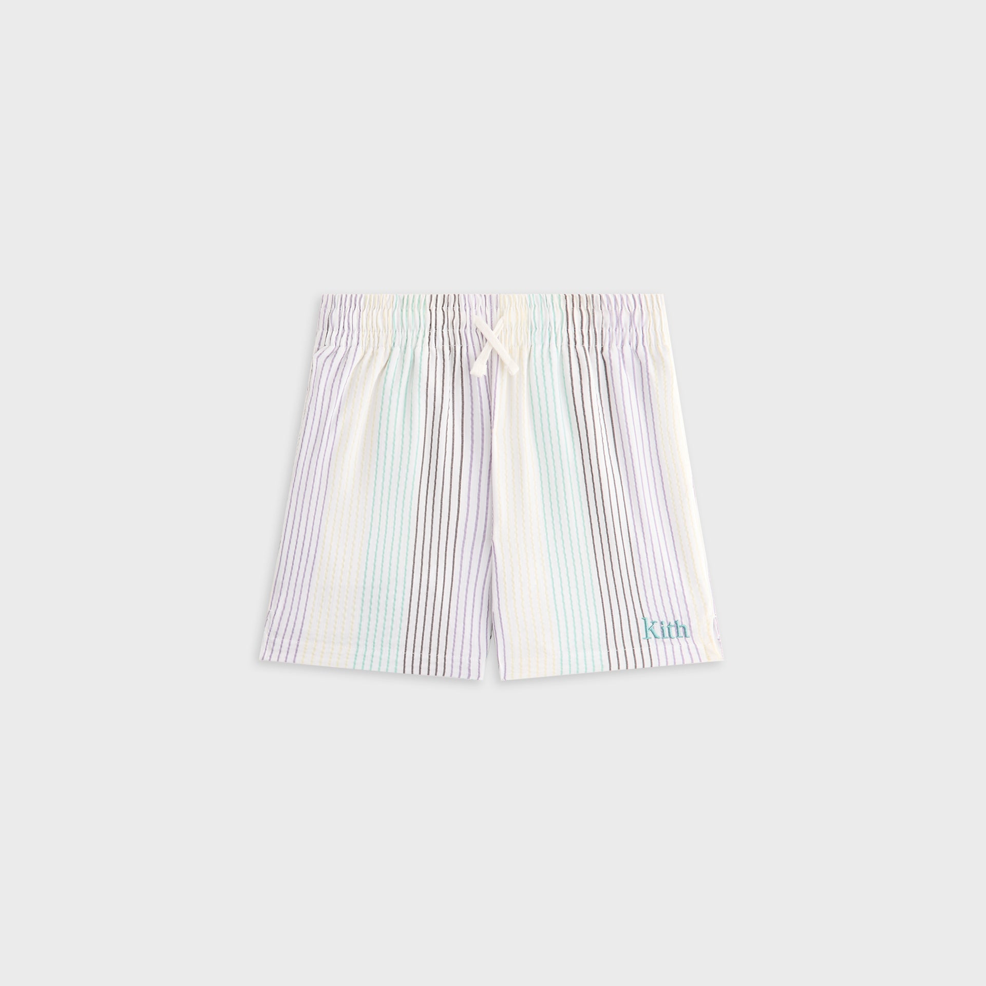 Kith Kids Striped Thompson Camp Short in Mykonos