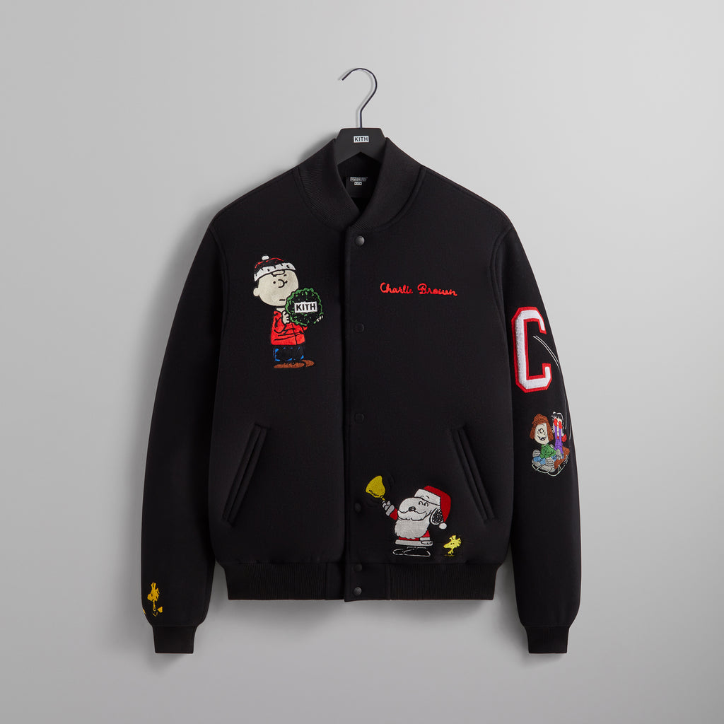 Kith for Peanuts Varsity Jacket - Black