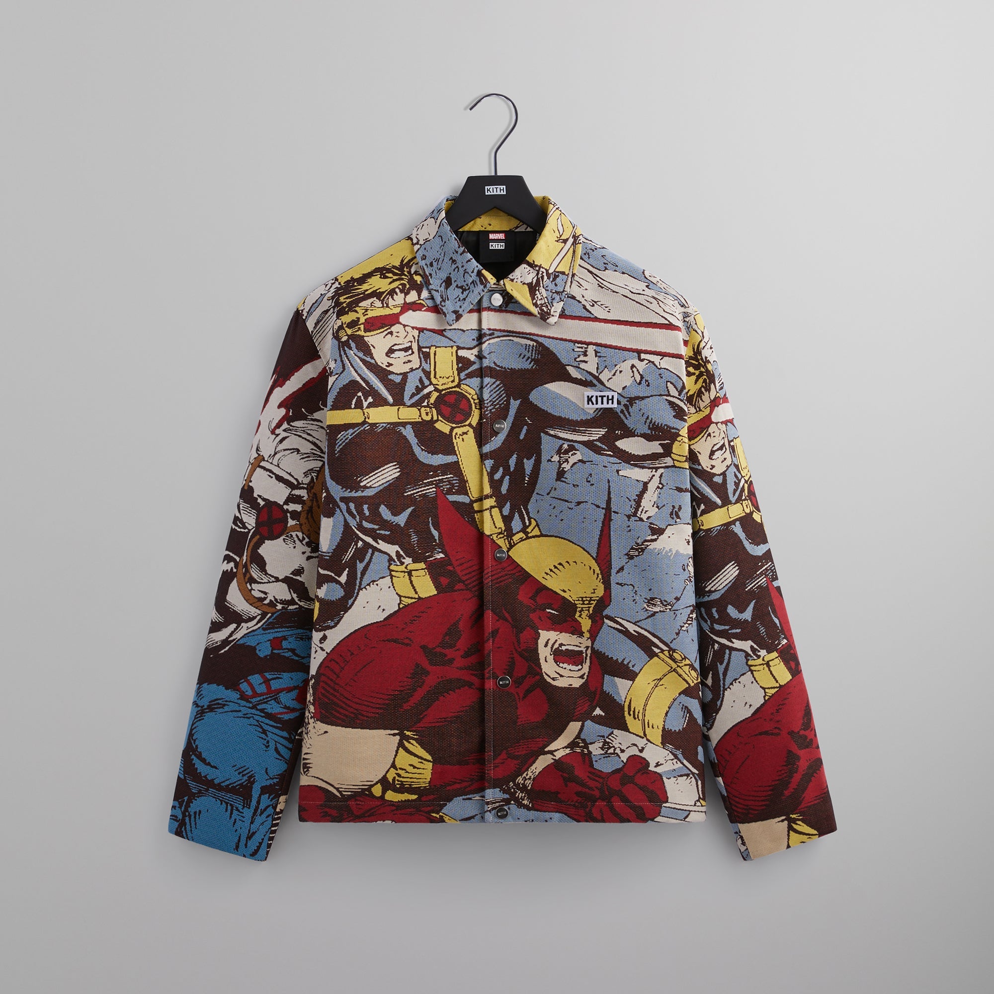 Marvel | Kith for X-Men Tapestry Coaches Jacket - Black PH