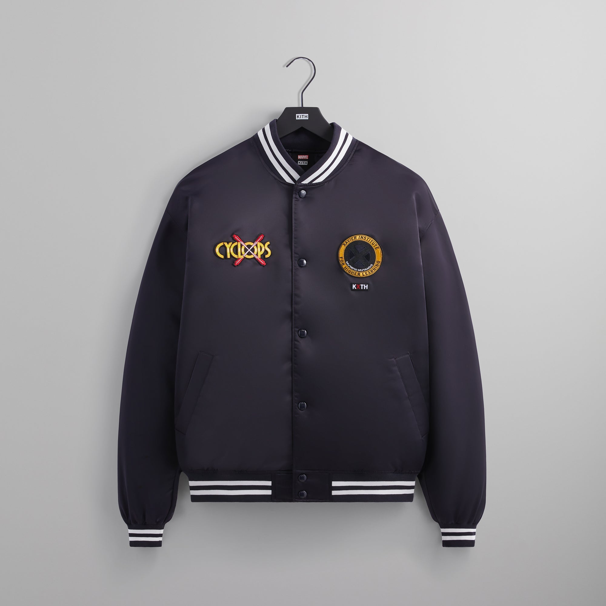 Marvel | Kith for X-Men Cyclops Satin Bomber Jacket - Ink PH