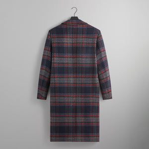Kith for Bergdorf Goodman Plaid Double Breasted Royce Coat - Nocturnal
