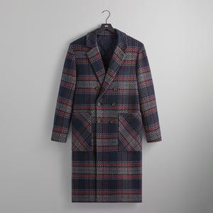 UrlfreezeShops for Bergdorf Goodman Plaid Double Breasted Royce Coat - Nocturnal