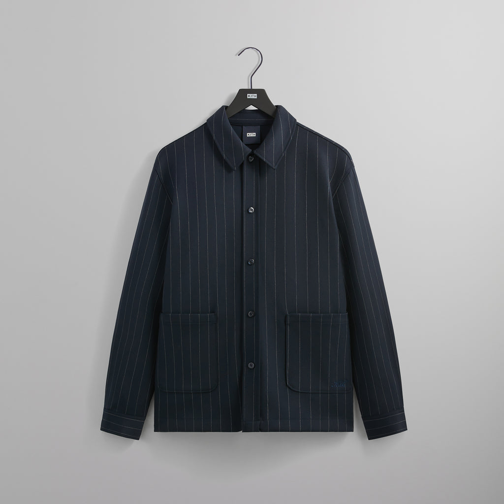 Kith Double Weave Boxy Collared Overshirt - Nocturnal