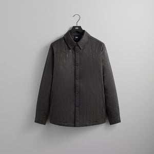 UrlfreezeShops Jacquard Faille Sutton Quilted Shirt Jacket - Somber