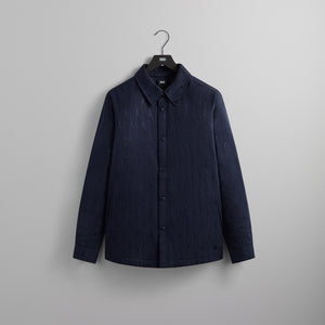 Kith Jacquard Faille Sutton Quilted Shirt Jacket - Nocturnal
