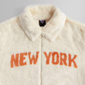Erlebniswelt-fliegenfischenShops for the New York Knicks short Fur Coaches Jacket - Silk