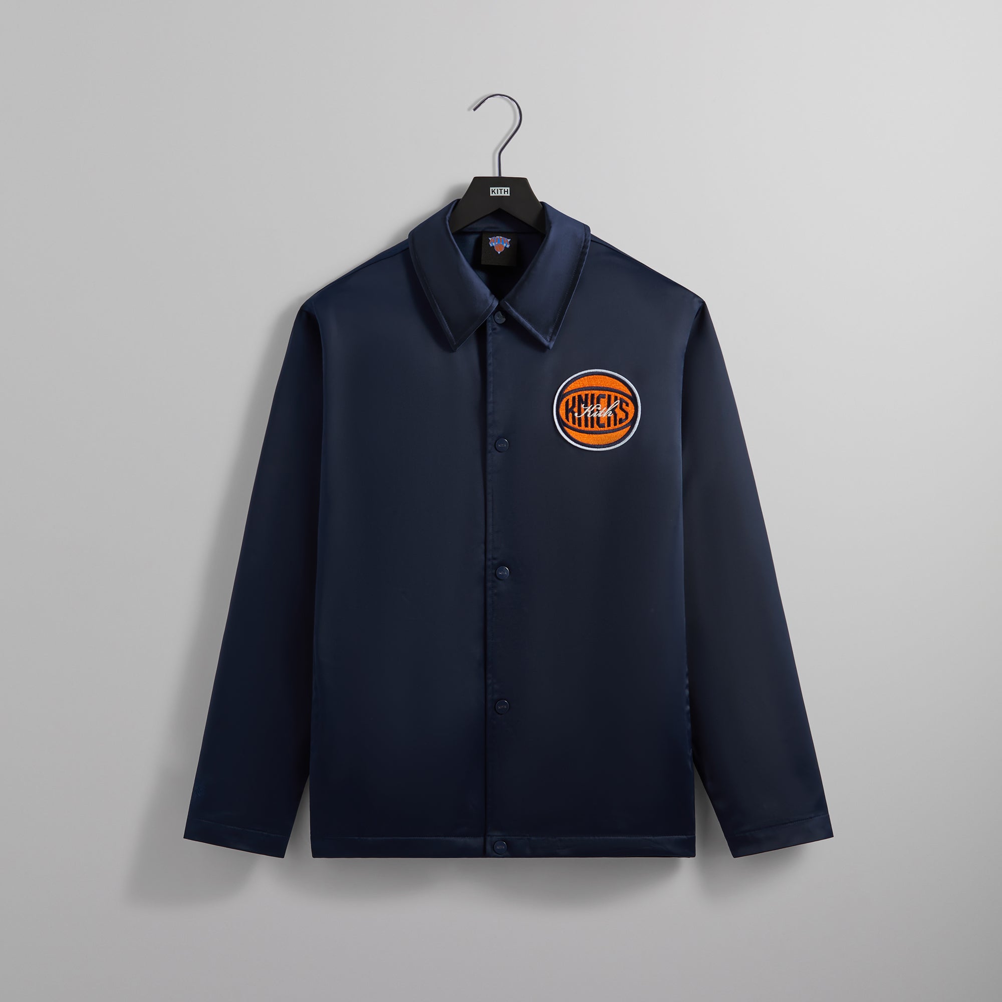 Kith for the New York Knicks Snap Front Coaches Jacket - Nocturnal