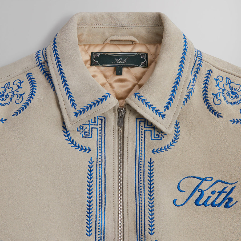 Kith Lamont Suede Coaches Jacket - Sandrift PH