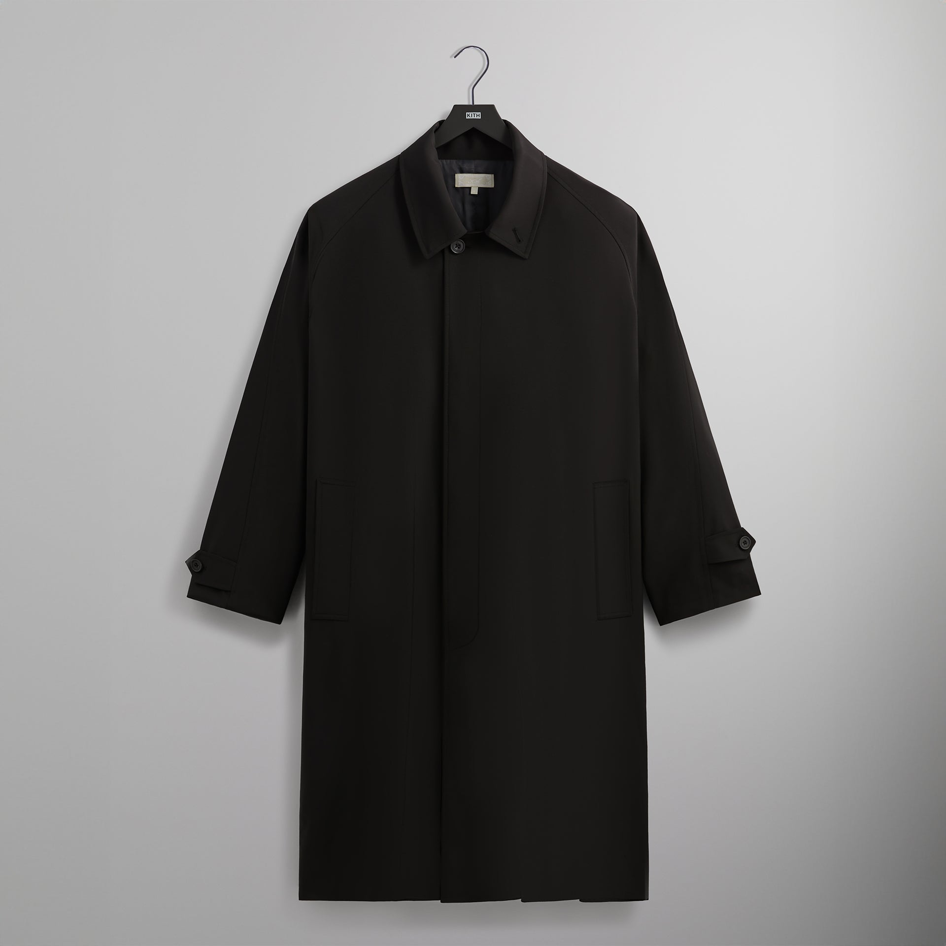 Manteau Marcus en laine tropicale &Kin - Noir