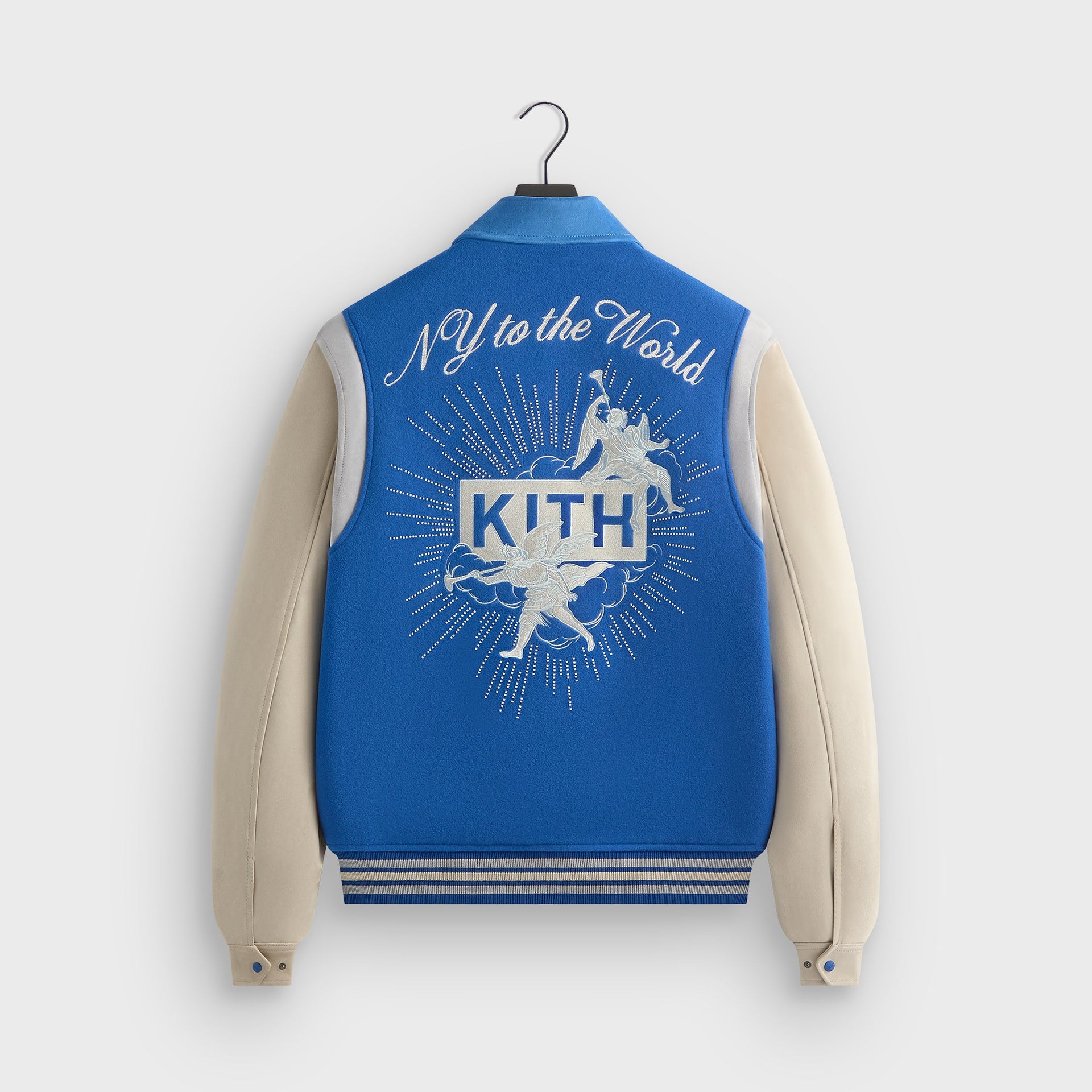Kith Wool & Microsuede Varsity Jacket - Cyclone