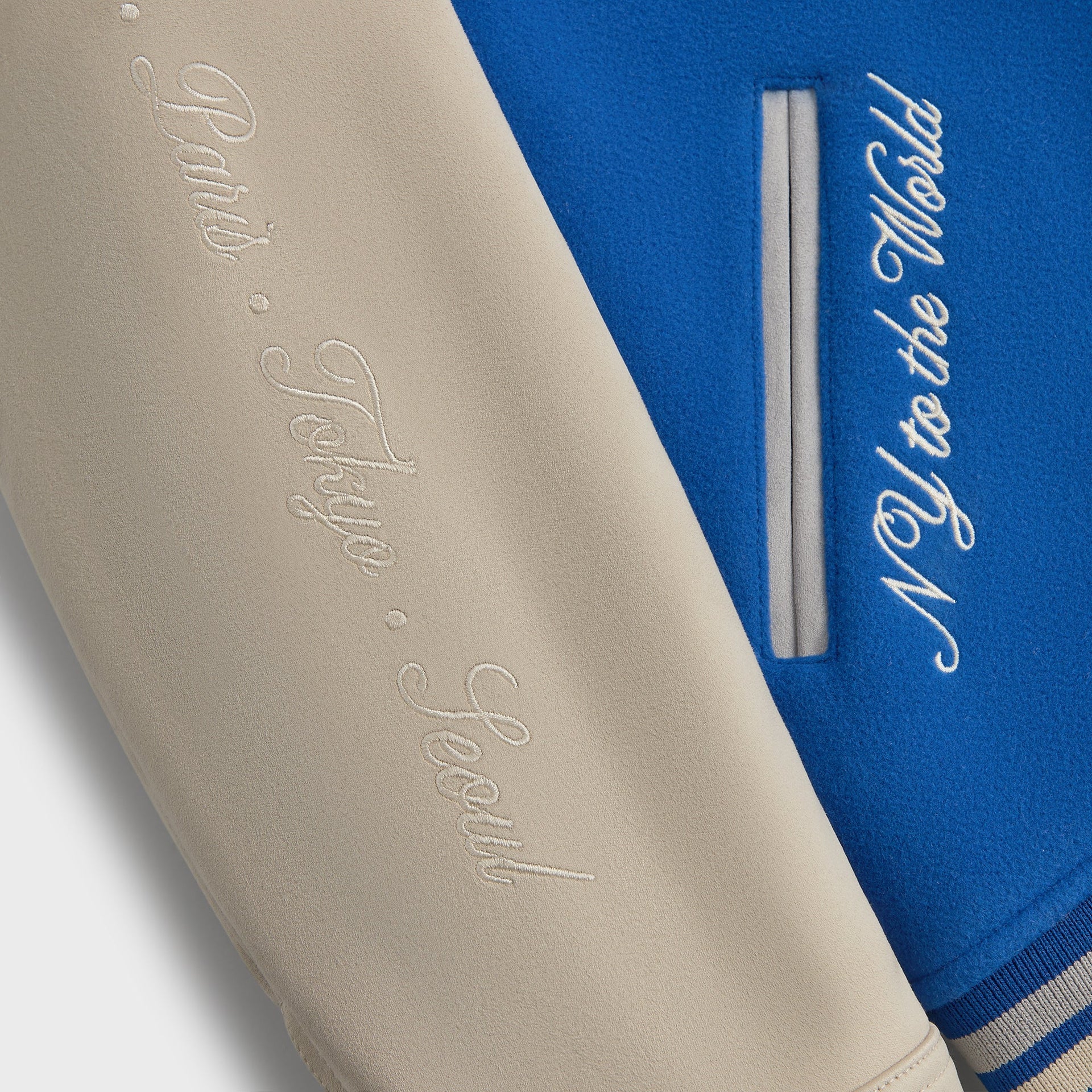 Kith Wool & Microsuede Varsity Jacket - Cyclone