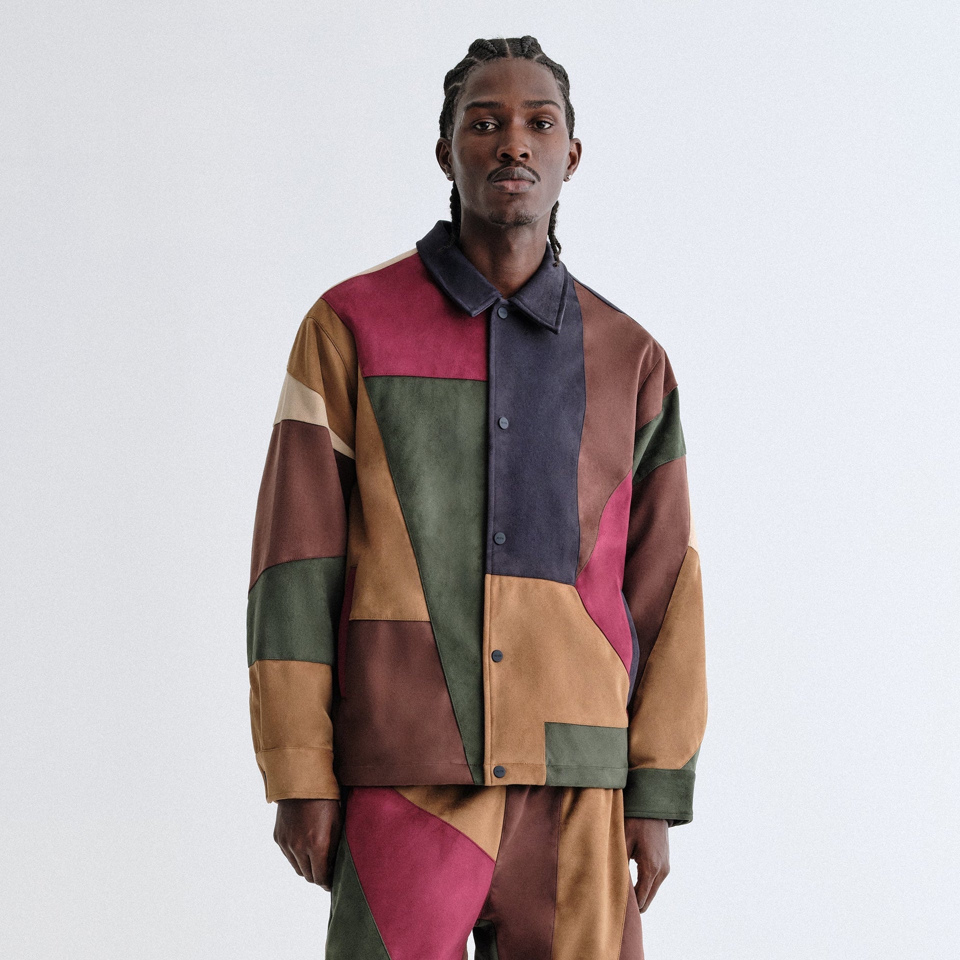 Kith Microsuede Patchwork Pirlo Jacket - Nocturnal