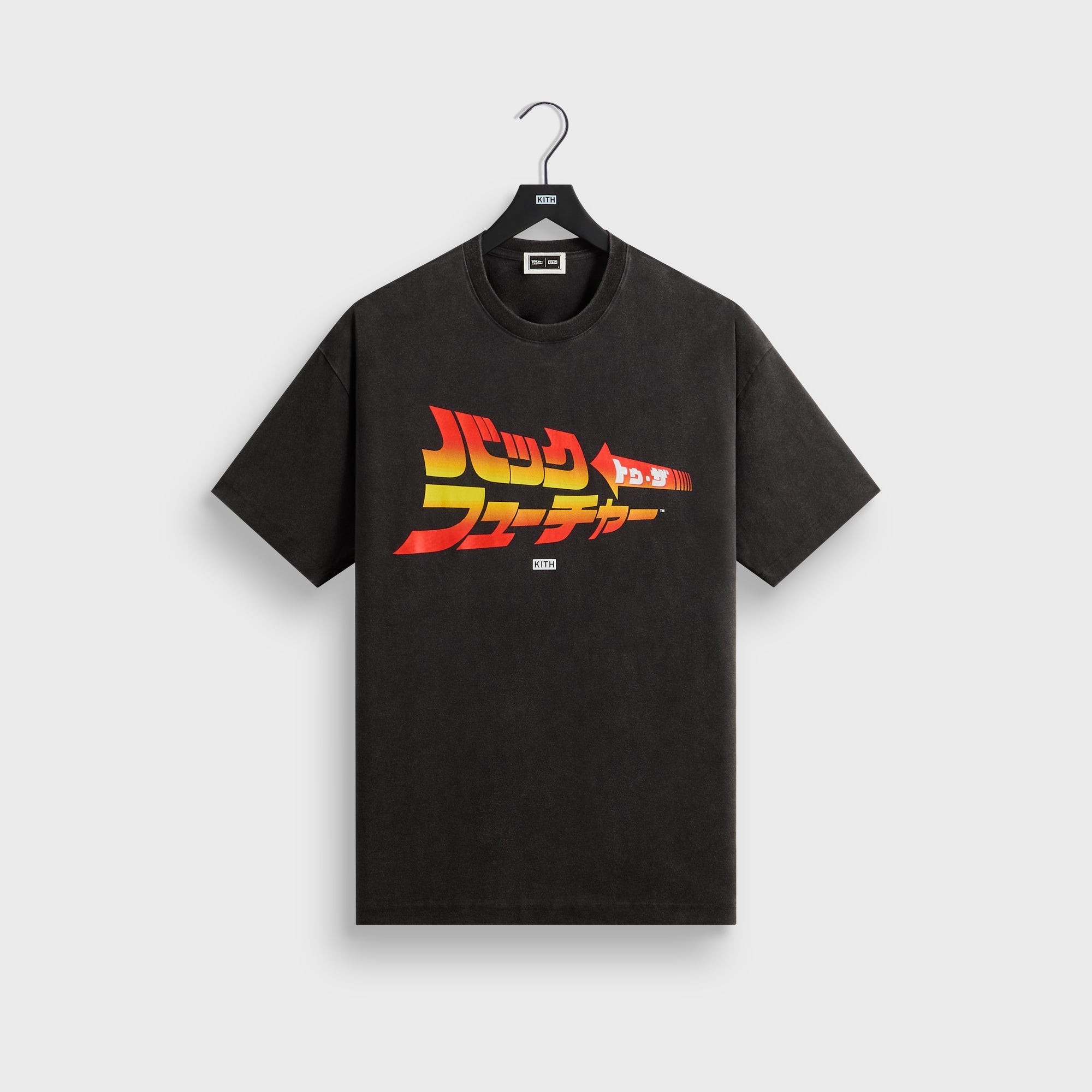 Kith for Back to the Future Japanese Title Vintage Tee - Black - PH