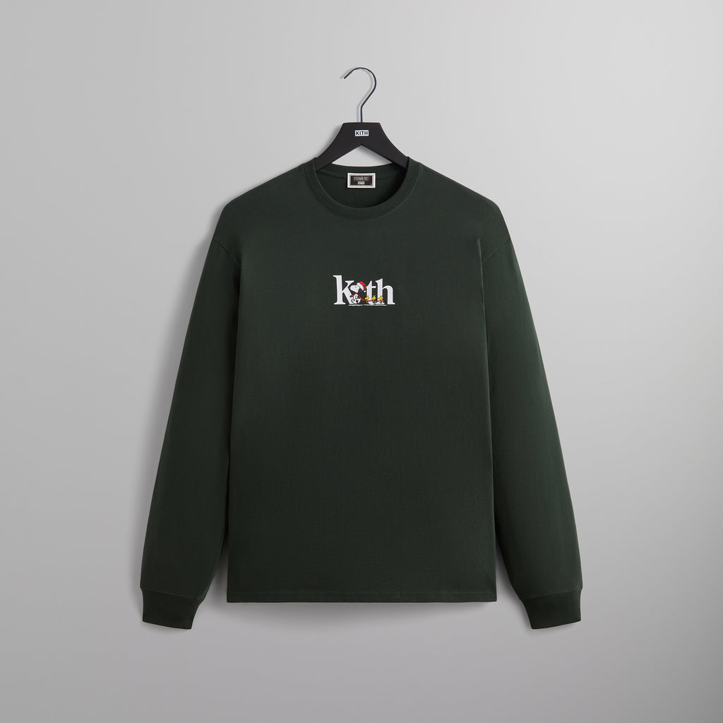 Kith for Peanuts Serif Long Sleeve Tee - Stadium