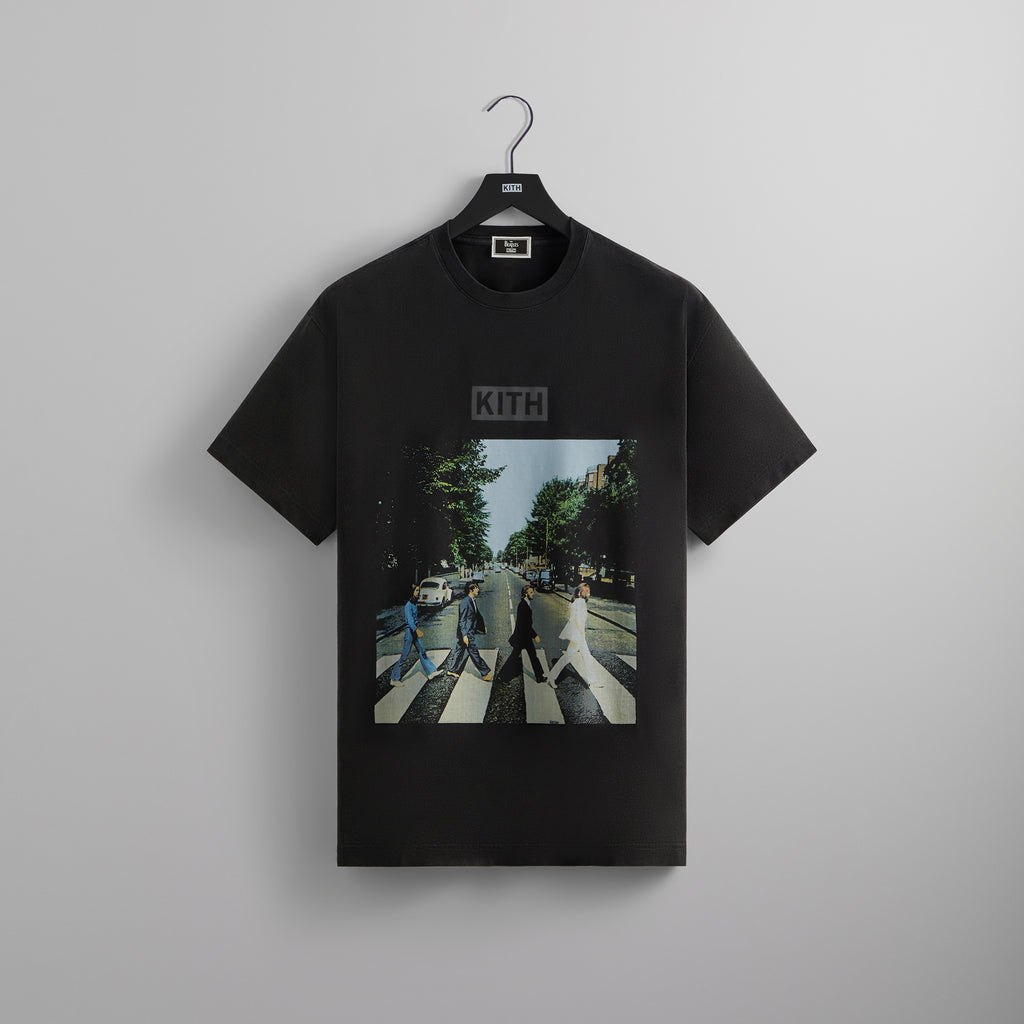 Kith for The Beatles Abbey Road Vintage Tee - Black