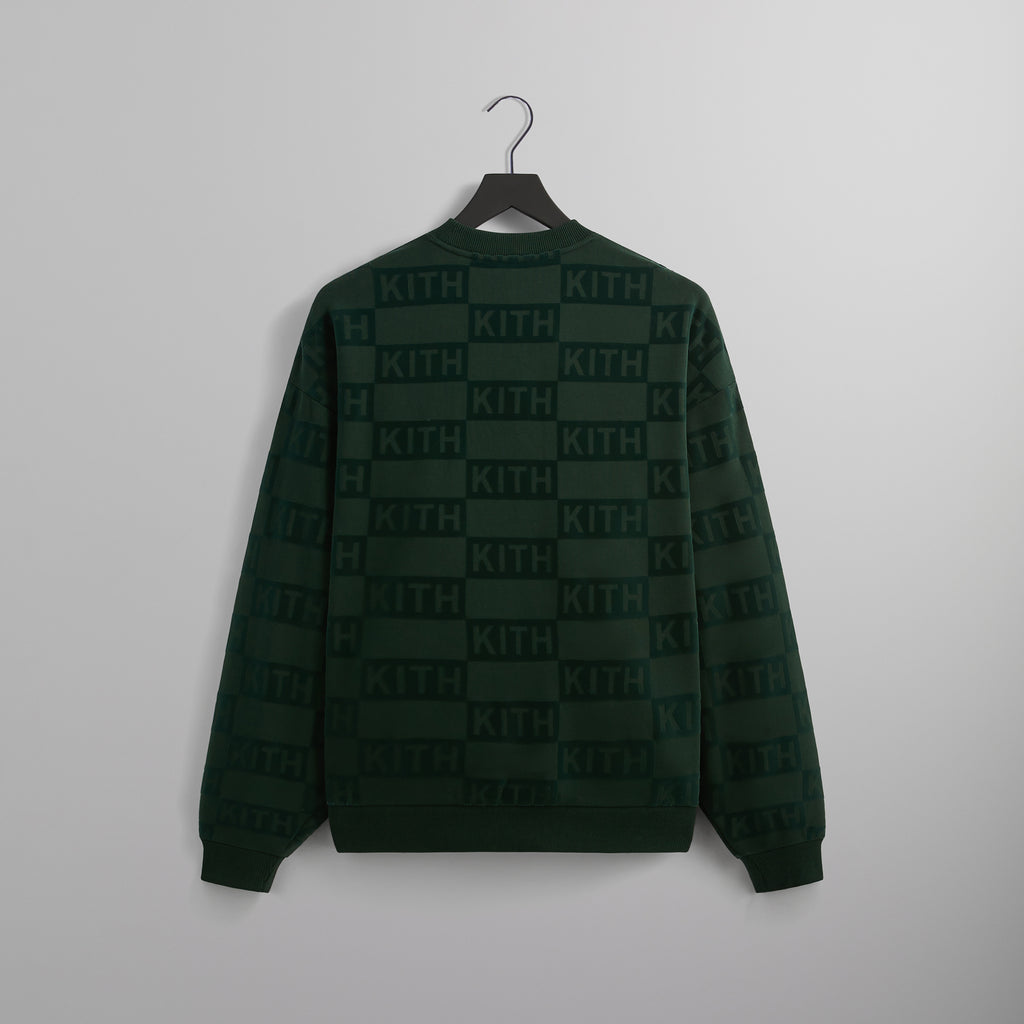 Kith Flocked Monogram Nelson Crewneck - Stadium