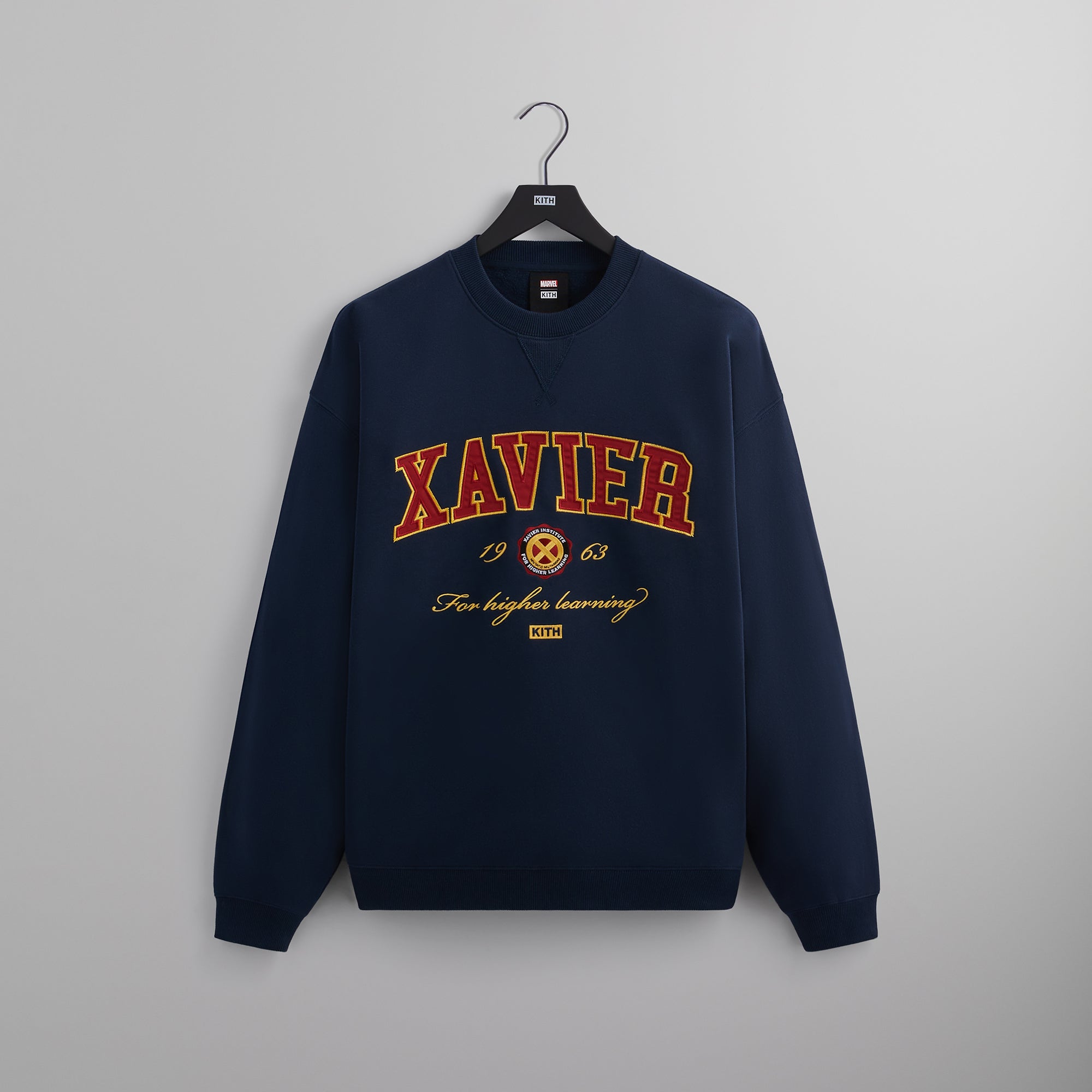 Marvel | Kith for X-Men Xavier Institute Varsity Crewneck - Nocturnal PH