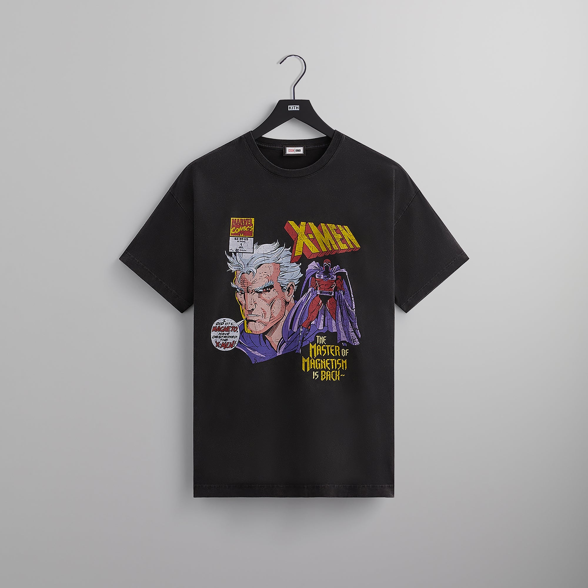 Marvel | Kith for X-Men Master of Magnetism Vintage Tee - Black PH