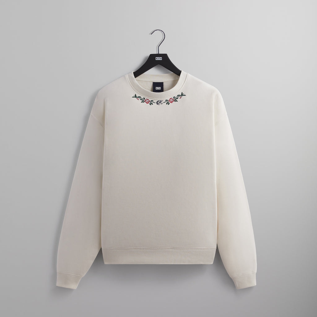 Front Embroidery Crew Neck Sweatshirt - Ready to Wear