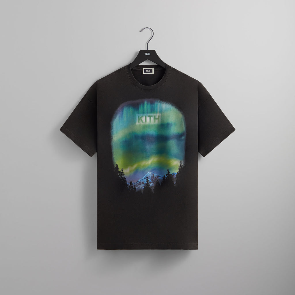 Kith Aurora Classic Logo Vintage Tee - Black